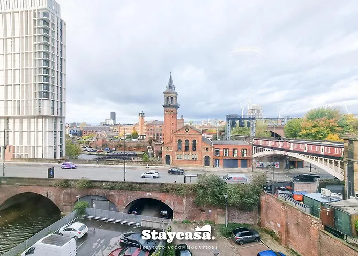 Luxury Deansgate Apt Canal View & Free Parking